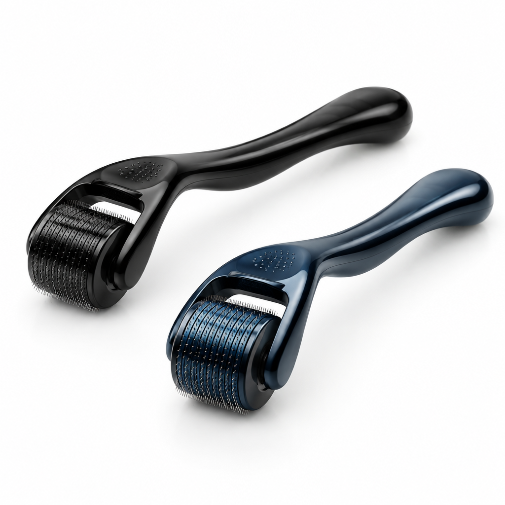 Derma Roller 540 Nadeln in Schwarz