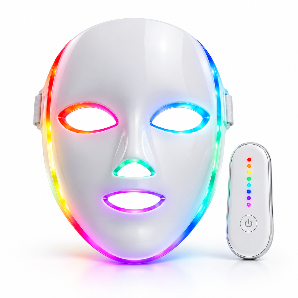7-Farben LED-Gesichtsmaske mit Lichttherapie